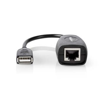 Aktiv USB-A til RJ45 forlængerkabel til lang afstand