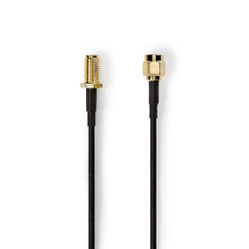 Antennekabel RP-SMA han RP-SMA hun Guldbelagt 50 Ohm - Nedis