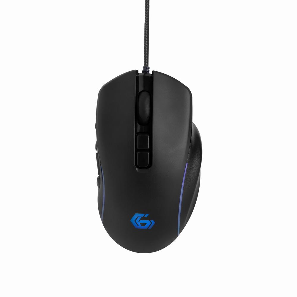 10-Knappers Gamingmus med RGB-baggrundsbelysning