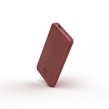 Power Pack Fabric 10 10000mAh, 2 udgange: USB-C, USB-A, Chili Red - Hama
