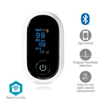 SmartLife pulsoximeter Bluetooth® OLED-skærm - Nedis