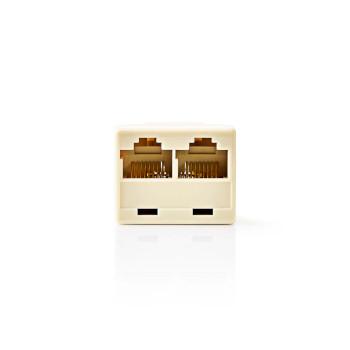 Telecom-netværkssplitter RJ45 hun 2x RJ45 hun Forniklet - Nedis