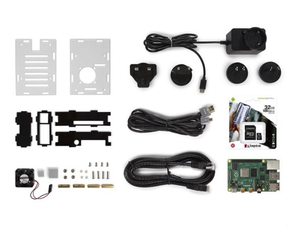 RASPBERRY PI® 4 STARTERKIT (4 GB) MED KØLEHUS - Whadda