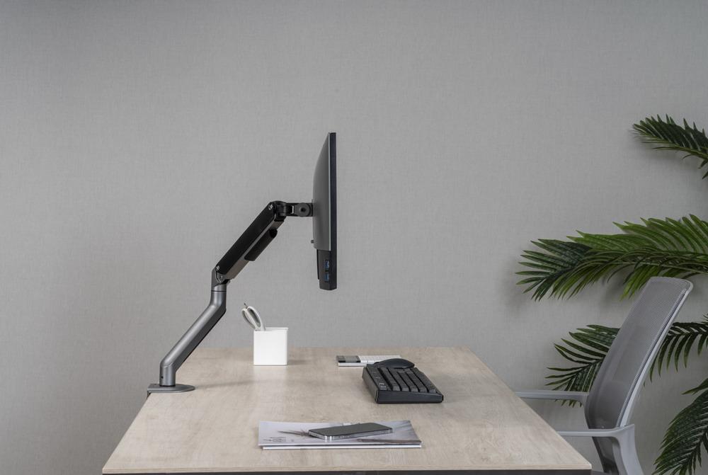 Monitorbeslag med gasfjeder