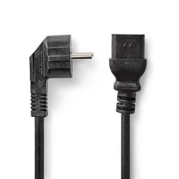 Strømkabel Type F (CEE 7/7) han IEC-320-C19 Vinklet Lige - Nedis
