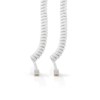 Telekommunikationskabel RJ10 Stik RJ10 Stik 2,00 m Kabeldesign: Buet - Nedis