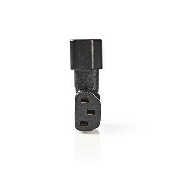Forlængerstik IEC-320-C13 IEC-320-C14 Retvinklet Forniklet - Nedis