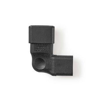 Forlængerstik IEC-320-C13 IEC-320-C14 Retvinklet Forniklet - Nedis