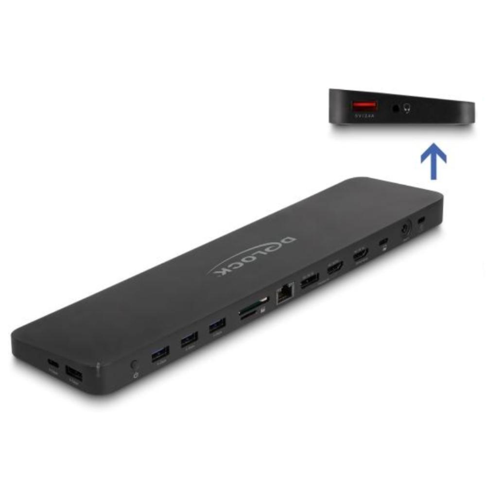 Delock USB Type-C™ Triple Display Dockingstation med DisplayLink® 4K /