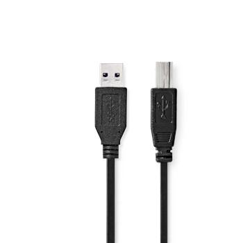 USB-kabel USB 3.2 Gen 1 USB-A han USB-B han 5 Gbps Forniklet - Nedis
