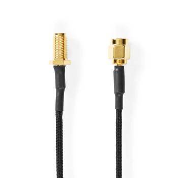 Antennekabel SMA hun SMA han Guldbelagt 50 Ohm Enkelt - Nedis