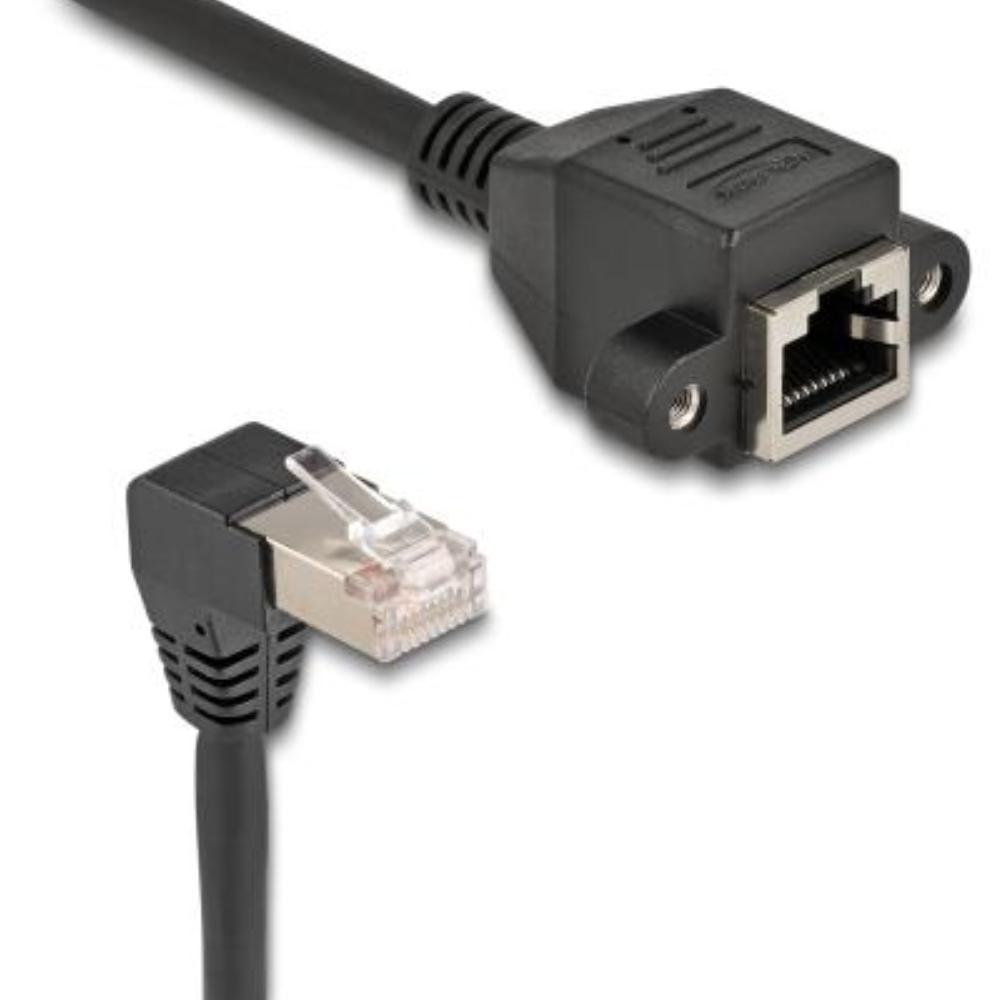 Delock RJ45 S/FTP 90 forlængerkabel, 2m