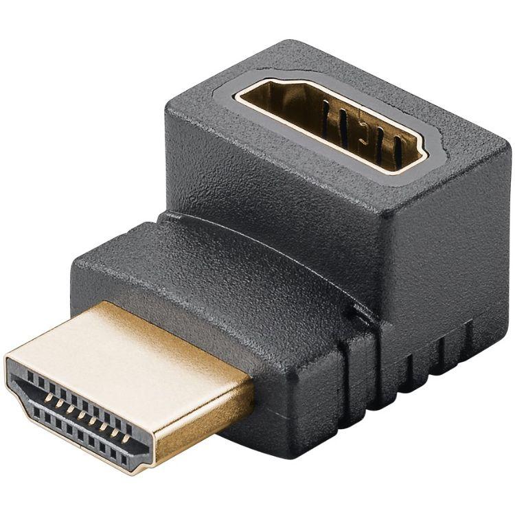 HDMI™-vinkeladapter 90, guldbelagt (8K@60HZ)