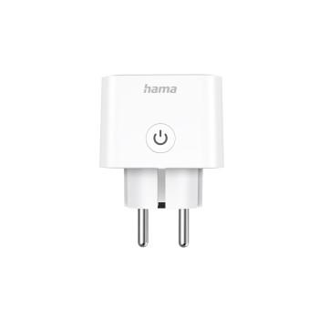 Smart Wi-Fi-stikdåse, Matter, stem- og app-styret, til eftermontering - Hama