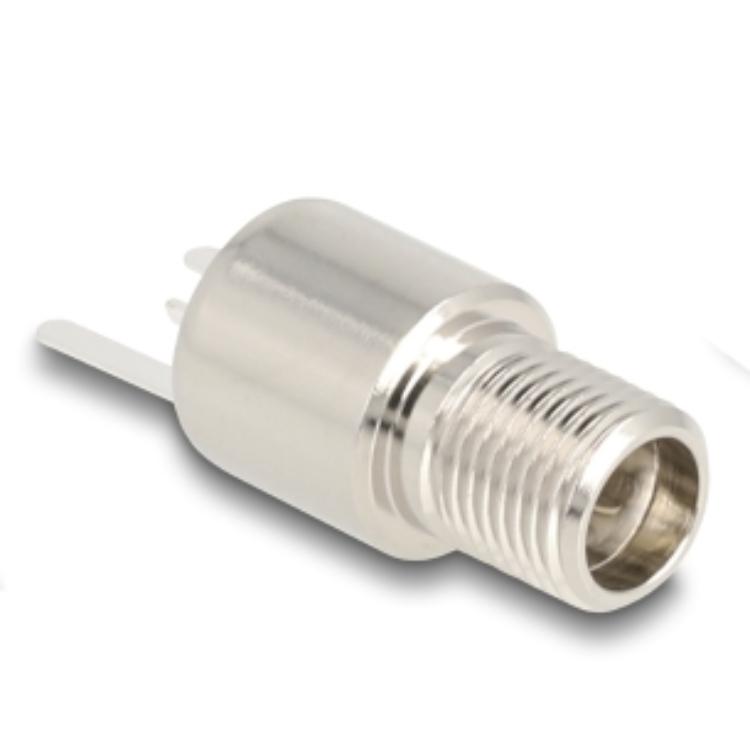 Delock Stikkontakt DC 5,5 x 2,5 mm Hun til installation, loddeversion - rund