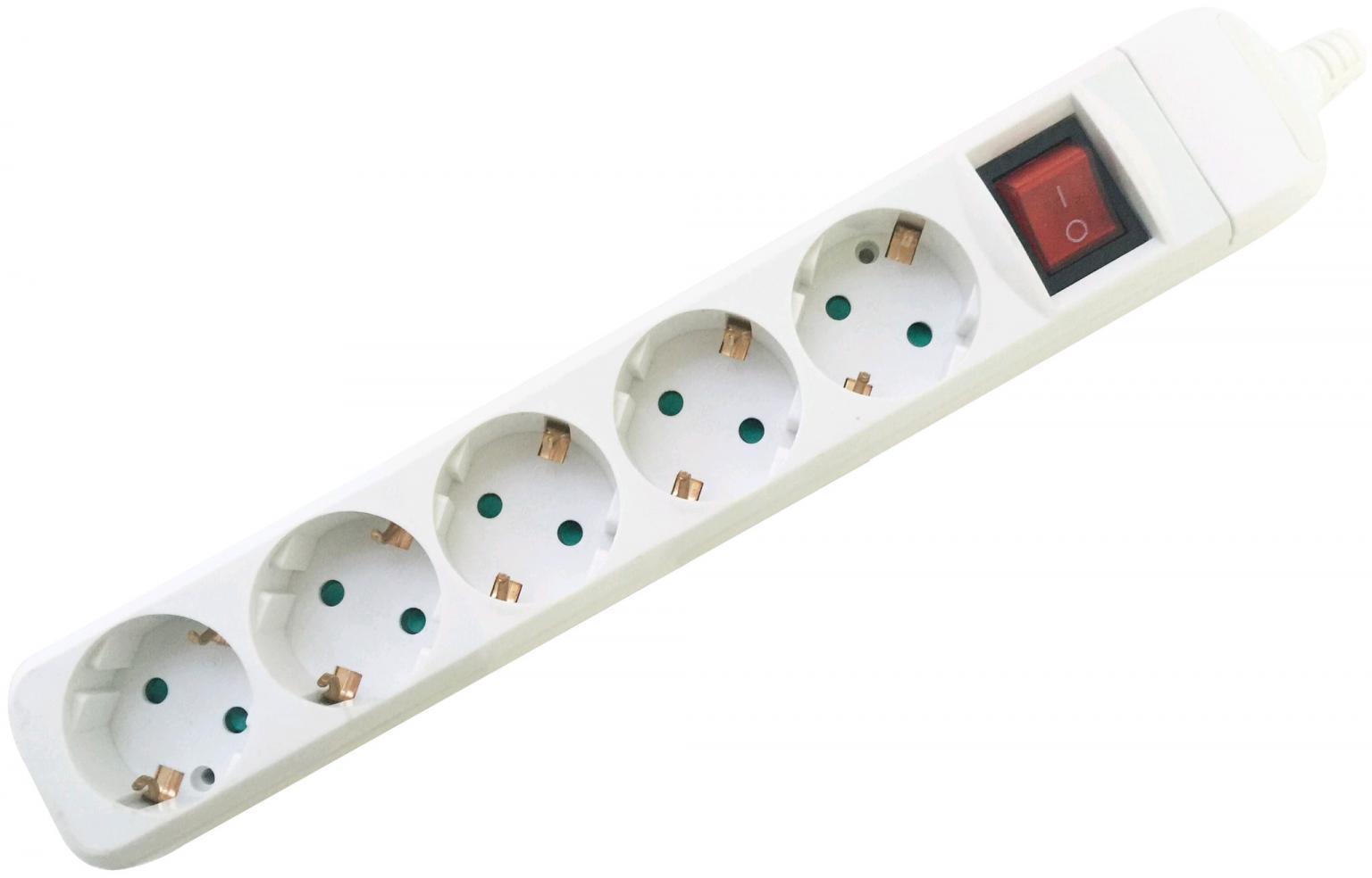 Entac Rewireable 5 Stikdåse with Switch - Entac