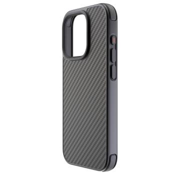 Robust Carbon Cover til Apple iPhone 15 Pro, sort , , - Black Rock