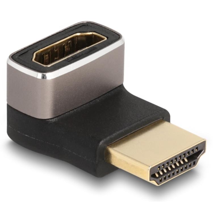 Delock HDMI-adapter Stik til Stik 90 Vinkel 8K 60 Hz grå M