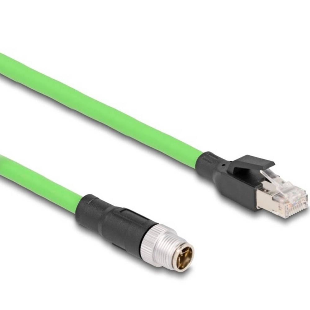 M12 til RJ45 kabel - Delock