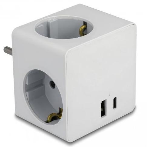 USB C + A stikkontakt