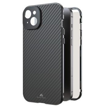 360 Glas Cover til Apple iPhone 15 Plus, Ægte carbon - Black Rock