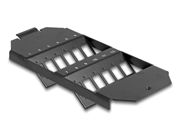 Delock Glasfiberholder til gulvboks 12-port til SC Simplex / LC Duplex Ku