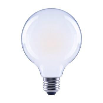 LED-glødetråd, E27, 806lm erstatter 60W, pære G95, mat, varm hvid - Xavax