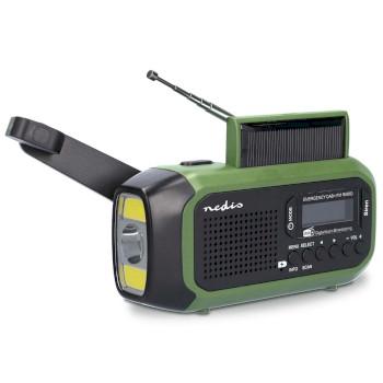 Nødradio Bærbar model DAB+ / FM Batteridrevet / Håndsving - Nedis