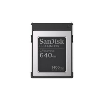 CF Express Pro Cinema 640GB 1700 / 1500 MB/s Type B - SanDisk Professional