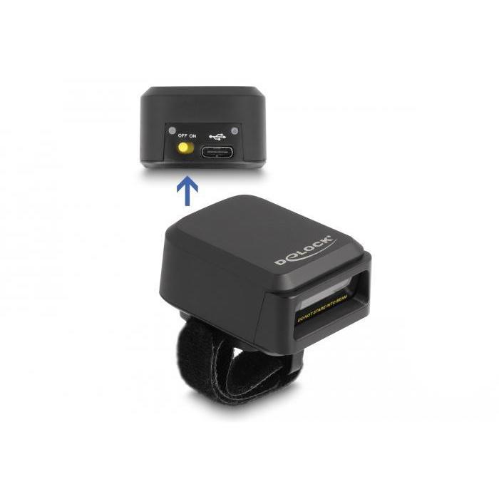 Delock Ringbarcodescanner 1D og 2D med 2,4 GHz eller Bluetooth - Trådløs