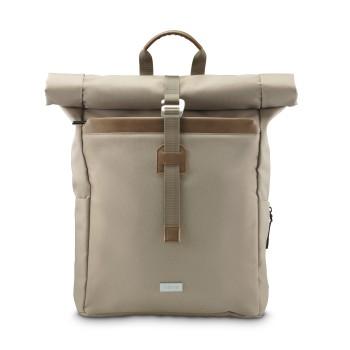 Laptop-rygsæk Silvan, Rolltop, robust, op til 41 cm (16,2), beige - Hama