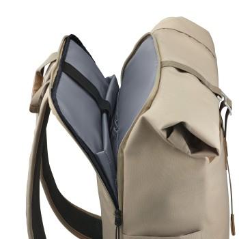 Laptop-rygsæk Silvan, Rolltop, robust, op til 41 cm (16,2), beige - Hama