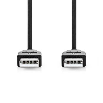 USB-kabel USB 2.0 USB-A han 480 Mbps Forniklet - Nedis