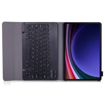 Luksus Keyboard Folio Samsung Galaxy S9/S9FE AZERTY, Sort - JustinCase