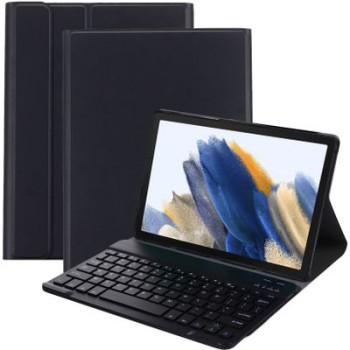 Luksus Keyboard Folio Samsung Galaxy Tab A8 AZERTY, Sort - JustinCase