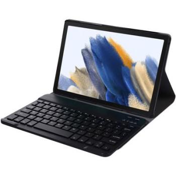 Luksus Keyboard Folio Samsung Galaxy Tab A8 AZERTY, Sort - JustinCase