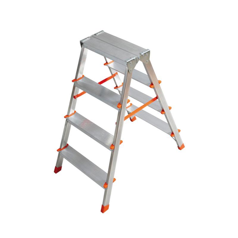 Dobbelt Treppestige, Aluminium, 2x4 trin, type FILO - Facal
