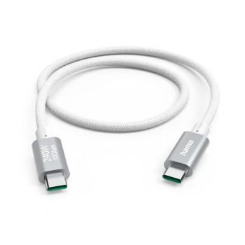 Ladekabel USB-C - USB-C, 240W, Full-Featured, USB 3.2 Gen2, 10Gbit/s, 1, - Hama