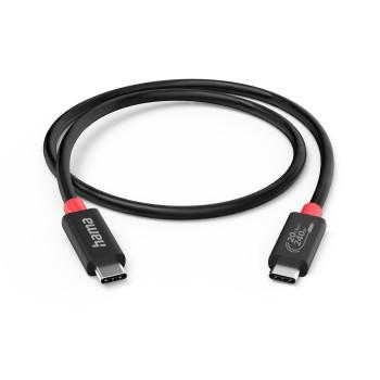 USB-C-kabel, E-Marker, USB4 Gen2, 20 Gbit/s, 5 A, 240 W, 2,00 m - Hama