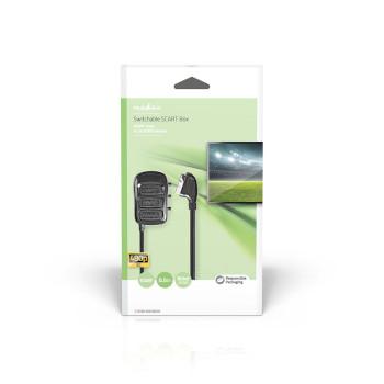 SCART-omskifterboks SCART-han 3x SCART-hun forniklet maksimum - Nedis