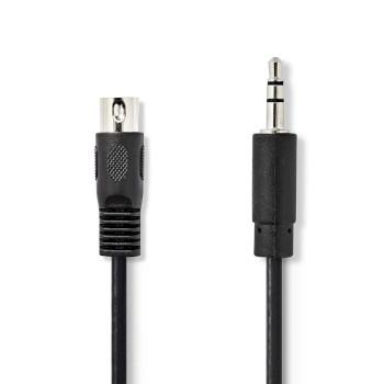 DIN-lydkabel DIN 5-polet han 3,5 mm han forniklet 2,00 m - Nedis