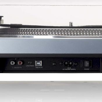 L-3809ME Direkte drevet pladespiller med USB/PC-kodning Metallisk blå - Lenco