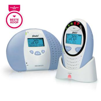 DBX-88 ECO Full Eco DECT-babyalarm med display hvid/blå - Alecto
