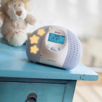 DBX-88 ECO Full Eco DECT-babyalarm med display hvid/blå - Alecto