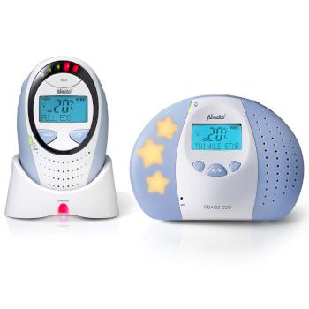DBX-88 ECO Full Eco DECT-babyalarm med display hvid/blå - Alecto