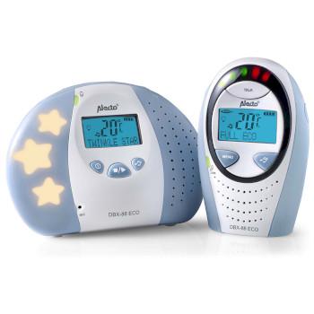DBX-88 ECO Full Eco DECT-babyalarm med display hvid/blå - Alecto