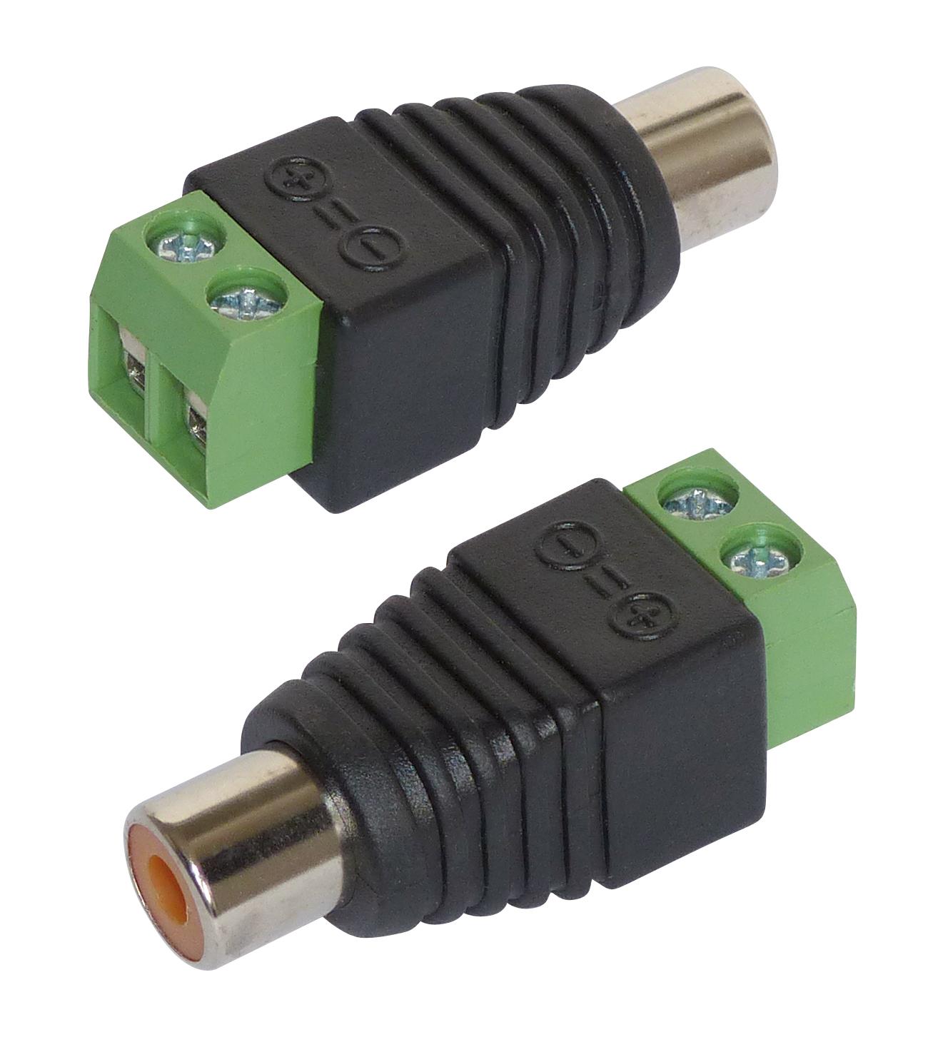 Adapter Cinch/RCA-stik 2-sæt BLANKO