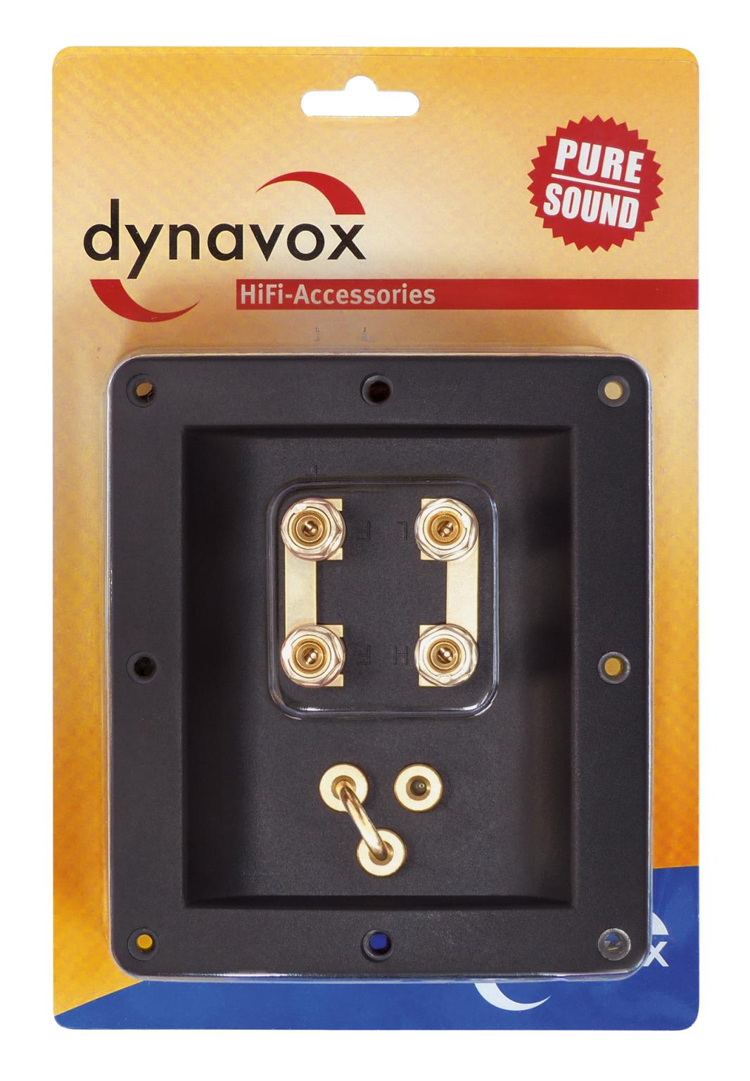 Dynavox High-End Bi-Amping-tilslutningsterminal med stikkobling