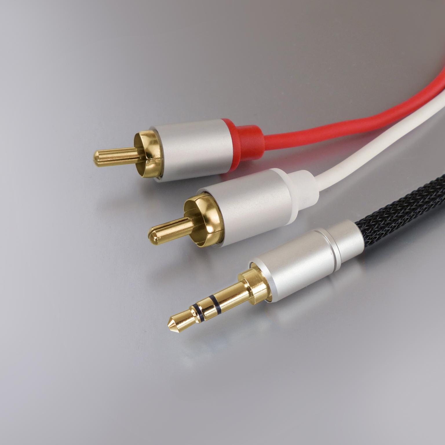 Dynavox Stereo Audiokabel 5m 3,5mm til Cinch (stikprop - stikprop)