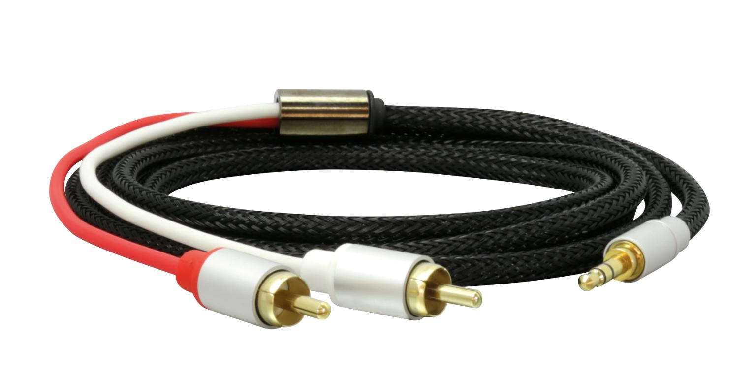Dynavox Stereokabel 1,5 m 3,5 mm til Cinch (stikprop - stikprop)